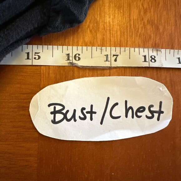 Tracy M. Black Silk Blend Ruffle Front Long Sleeve Top M - Picture 3 of 7